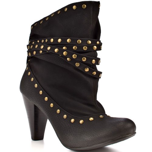 Not Rated Women's Ruby Bootie,Black,8.5 M US