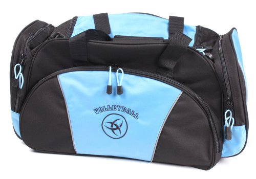 Celeritas Light Blue Volleyball Duffel/black Logo Item Number 60054