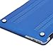 GMYLE(R) Hard Case Frosted for MacBook Air 11 inch - Blue 4 in 1 Rubberized (Rubber Coated) Hard Case Cover - Soft Sleeve Bag and Silicon Keyboard Protector - Clear LCD Screen Protector