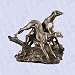 greyhounds statue home whippet brushed bronze sculpture