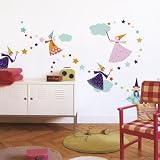 (20x28) Laure Girardin-Vissian Fairies Wall Stickers