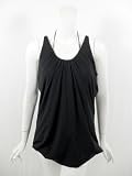 RLX Ralph Lauren womens black tie neck support bra tank top