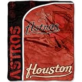 Houston Astros 50" x 60" Micro Raschel Throw Polyester Binding Graphic Background Durability