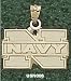 U.S. Naval Academy N Navy 1/2 Charm/Pendant -14K/10K, Stainless Steel or Gold Plated