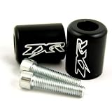 KAWASAKI NINJA ZX6 ZX7 ZX9 ZXR ENGRAVED BLACK BAR ENDS