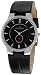 Skagen Casual Strap Steel Black Leather Mens Watch 433LSLB