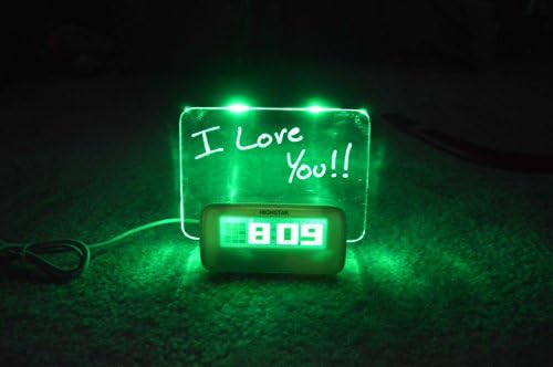 USB Alarm Clock for Kids: Childrens Bedroom Desk Clock with Message Display and USB Charger