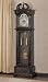 Deep Brown Finish Grandfather Clock By Coaster Furniture