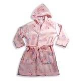 Tag Apparel - Girls Fleece Hearts Robe, Pink