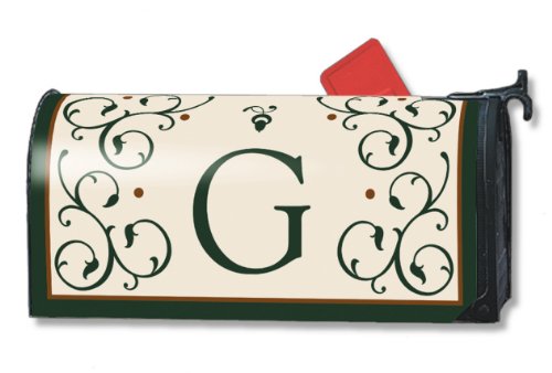 Click To Monogram G Mailbox Wrap Initial G Mailbox Cover Details... Monogram G Mailbox Wrap Initial G Mailbox Cover