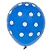 Polka Dots Royal Blue Latex Balloons - 12