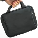 ASUS EeePC 1002HA, 1008HA, 1008P, S101, T101MT 1005HA, 1005 PE, 1005PR, 1001P BLACK With Zipper Pockets & Handle Suitcase Soft NEOPRENE SLEEVE CASE Cover Pouch Carrying Bag