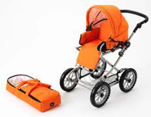 Childrens Toyshop  Toys : BRIO Orange Combi Doll's Pram