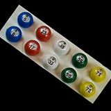 Bingo Ball Set - Multi Colored Plastic
