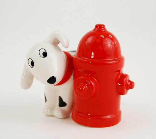 Dalmatian with Hydrant Salt 180 Degrees
