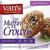 Ural Foodvan's Nats, Muffin Crown Blueberry 4 Pk, 8 Oz (Pack of 10)