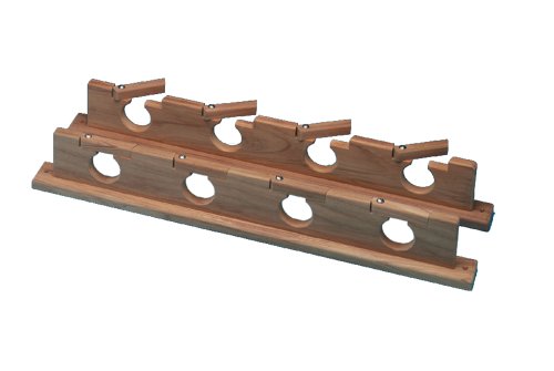 AFI 60620 Lock-in Fishing Rod Storage Rack (4-Rod, Teak)