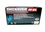 SAS Safety 6604-20 Thickster Powder Free Exam Grade Disposable Latex 14 Mil Gloves, Extra Large, 50 Gloves by Weight