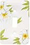 Liberty Hardware 64513 Ceramic Single Switch Wall Plate, Magnolia