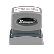 Xstamper One-Color Title Message Stamp, Confidential, Pre-Inked/Re-Inkable, Red (1130)