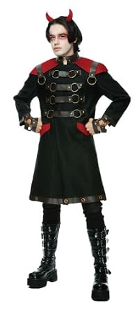 Adult Steampunk Demon Warlord Coat