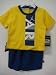 Nike Jordan AIR Boy Girl Baby 12, 18 or 24 Months Yellow/Navy 2 PCS Short Set New