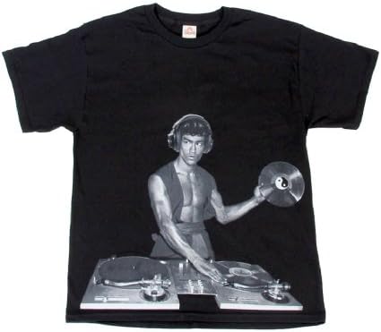 Bruce Lee DJ Black T-Shirt (Adult XX-Large)