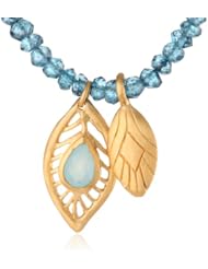 Satya Jewelry "Peacock" Poise Strand Necklace, 18"