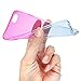 iPhone 6S Case, Dealgadgets Ultra Soft Colorful Clear Shell Slim Crystal TPU gel Case with Gradient Ramp Design Bumper Defender Cover for Apple iPhone 6S 4.7 inch (Fuschia/Blue)