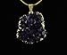 Gold Plate Amethyst Cluster Pendant