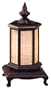 Best Affordable Simple Table Lamp Gift Idea for Him or Her - 18"Puggi Hexagonal Wood & Matchstick Lantern - J302