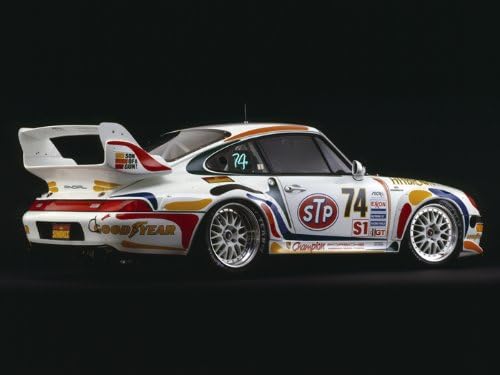 Archival Canvas and Photographic Limited Edition Art Print Porsche 911 GT2 Rear - 1995 28" x 36"