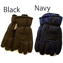 2 x Kids Padded Ski Gloves With 3M Thinsulate Blue 6/8