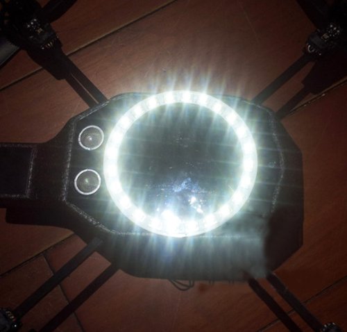 Parrot AR Drone 2.0 Quadcopter White Retrofit Bottom 32 LED Light