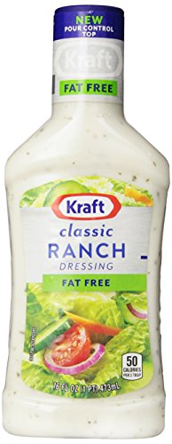 Kraft Free Ranch Fat Free Dressing, 16-Ounce Plastic Bottles (Pack of 6)