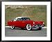 1956 Ford Thunderbird Convertible Framed Art Poster Print, 39x31