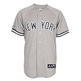 Men's New York Yankees RC Synthetic Replica Baseball Jersey,Road Gray, XX-Large
