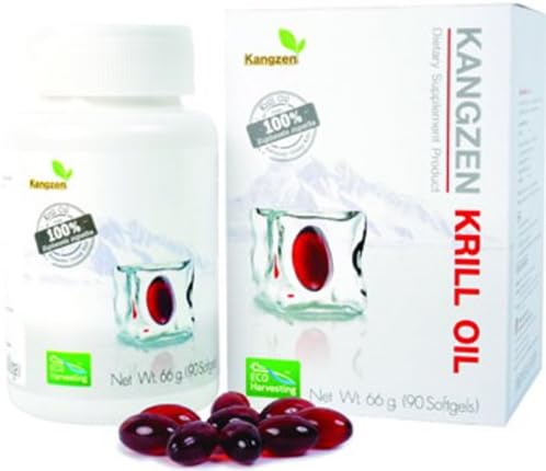 Kangzen Krill Oil Euphausia Superba,66g 90 Soft Gel, Thai