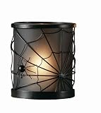 Tag Handcrafted Votive Holder, 4 Tall x 4.5 Diameter, Frosty White Glass with Black 3 D Spider Web Detail 41tdFEV48%2BL. SL160 Tag Handcrafted Votive Holder, 4 Tall x 4.5 Diameter, Frosty White Glass with Black 3 D Spider Web Detail
