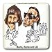 Londons Times Funny Music Cartoons - Sonny Bono And Bono - Light Switch Covers - doub...