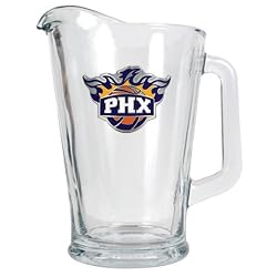 Phoenix Suns NBA 60oz Glass Pitcher - Primary Logo by Great American Products