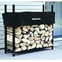 8' Firewood Rack - 1/2 Cord Capacity (Black) (4'H x 8'W x 14'D)