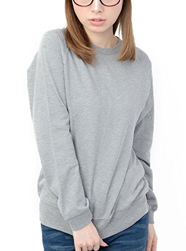 (ディーループ)D-LOOP 大人 カジュアル プルオーバー 無地 スウェット トレーナー レディース 今季最新 120111