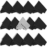 (13 Pack) MagicFiber Microfiber Cleaning Cloths - For Tablets, Lenses, and Other Delicate Surfaces (12 Black, 1 Grey)