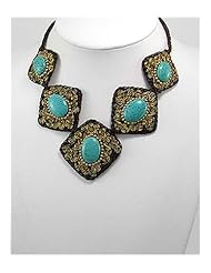 Brass Turquoise Necklace