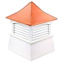 Cupola vinyl copper white Coventry 18in square x 24in high