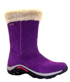 Merrell Girls J82094y Wineberry Purple Waterproof Leather Zip Up Snow Boots