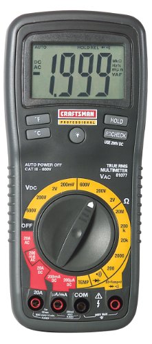 Craftsman 34-81077 Professional Multimeter with Temperature Measurement