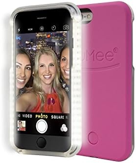 iPhone 6 Case, Illuminated Protective Case Cover Led Light Up Selfie Case with USB Cable (Hot Pink, for iPhone 6)