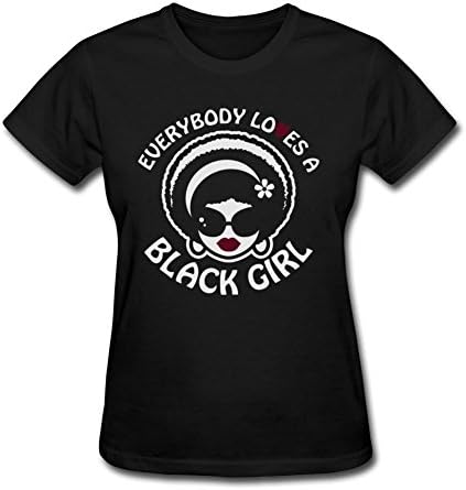 Black Customized Everybody Loves A Black Girl - Version 1 Reverse Women Funny Short-sleeve Xx-large